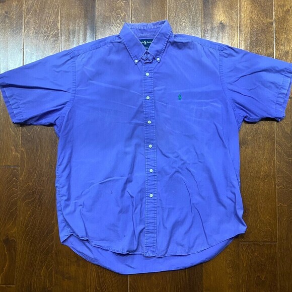 Ralph Lauren Vintage Light Purple Button Down Blake Shirt Men's Size XL - Picture 3 of 7